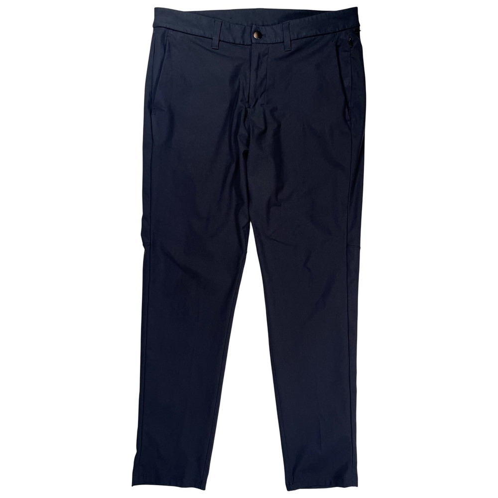 Lululemon Commission Pant Slim Warpstreme 32" Men‎ 34 Black Chino Stretch M5975S